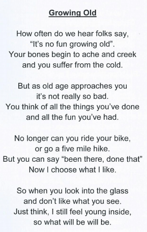 Joan Hulse Growing Old